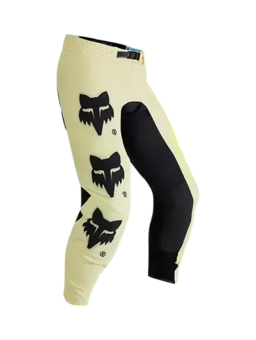 FOX Flexair Elevated Motocross-Hose in Lemonade-Gelb mit großen schwarzen Logos