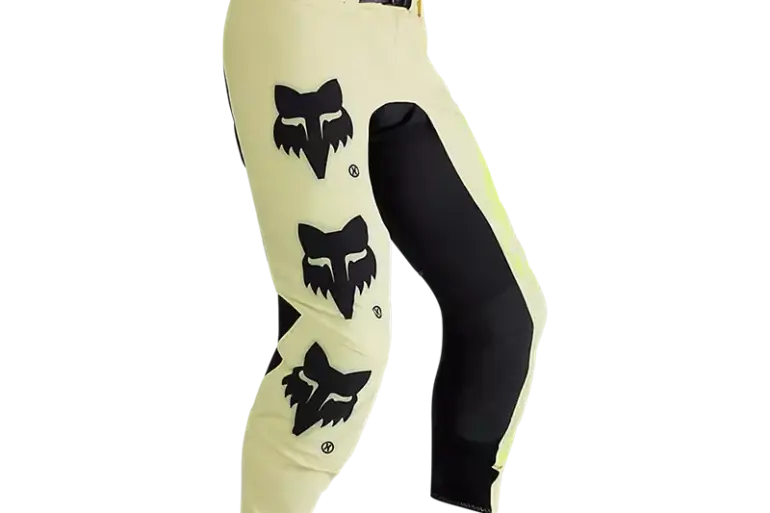 FOX Flexair Elevated Motocross-Hose in Lemonade-Gelb mit großen schwarzen Logos