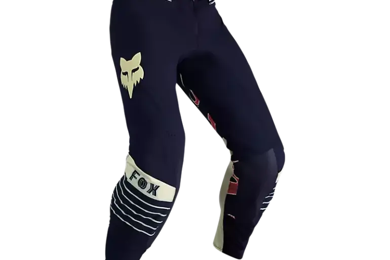 Flexair Inning Pants von Fox Racing in Dunkelblau mit Logo und Verstärkungen