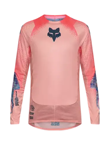 Flexair Vision Limited Edition Motocross Jersey in Rosa von Fox Racing, mit langen Ärmeln und charakteristischem Fox Logo.