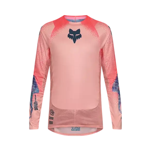 Flexair Vision Limited Edition Motocross Jersey in Rosa von Fox Racing, mit langen Ärmeln und charakteristischem Fox Logo.