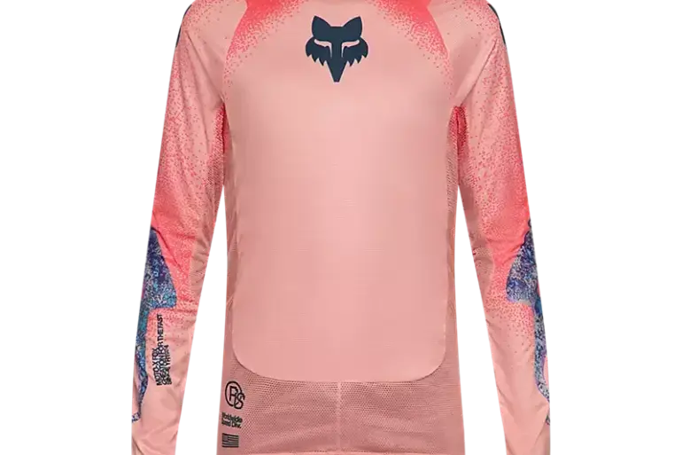 Flexair Vision Limited Edition Motocross Jersey in Rosa von Fox Racing, mit langen Ärmeln und charakteristischem Fox Logo.