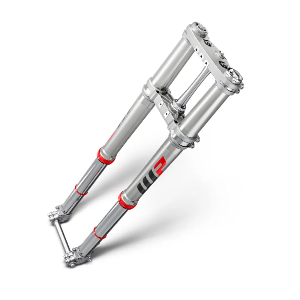 WP-XACT-48-mm-Luftgabel der GASGAS MC 450F 2026 als Einzelteil auf weißem Hintergrund