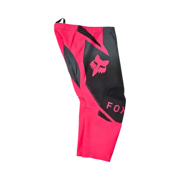 Schwarz-rosa Fox Girls 180 Shield Motocross-Hose für junge Fahrerinnen