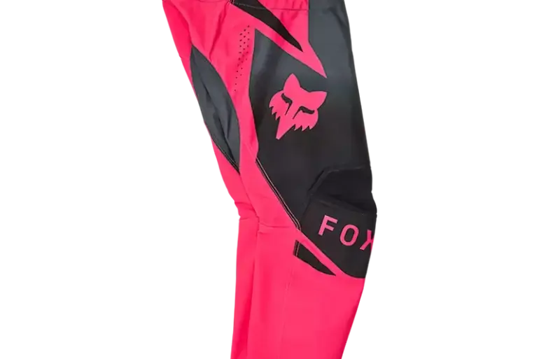 Schwarz-rosa Fox Girls 180 Shield Motocross-Hose für junge Fahrerinnen