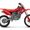 Honda CRF150R Motocross-Motorrad, komplette Seitenansicht, 2025 Modell