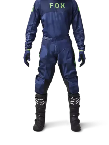 Motocross-Hose 180 Taunt in Marineblau mit ergonomischer Passform und robusten Lederpanels