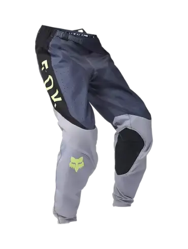 Fox 360 Divider MX-Hose aus Cordura® Ripstop mit Stretchzonen und Lederbesatz an den Knien in frontal-seitlicher Ansicht.