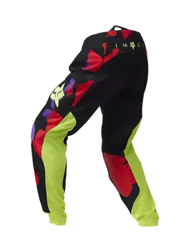 Fox 360 Throttle Motocross-Hose in schwarz-rot-gelb, Seitenansicht