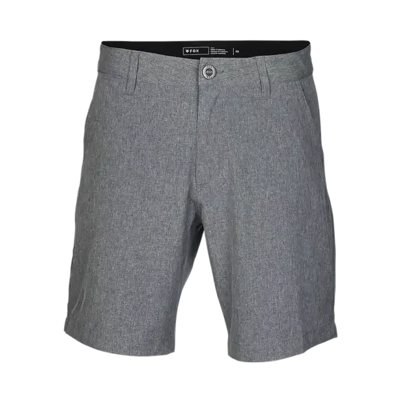 Graue, hybride Motorrad-Shorts Essex Tech von vorne freigestellt