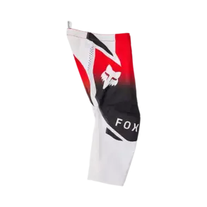 Motocross Kinderhose Fox 180 Shield in rot, schwarz und weiß aus robustem Material