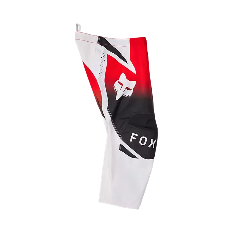 Motocross Kinderhose Fox 180 Shield in rot, schwarz und weiß aus robustem Material