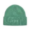 Tannengrüne Fox Beanie mit gesticktem FOX-Schriftzug auf der Vorderseite.