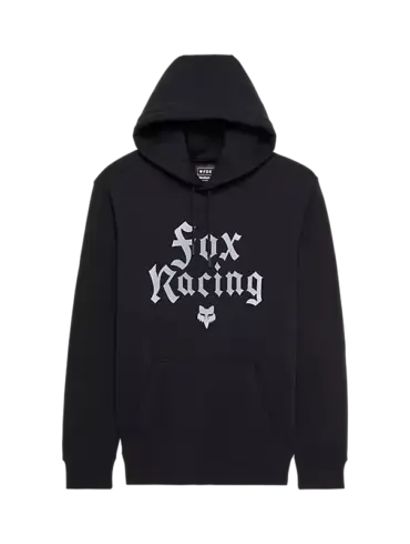 Fox Racing New Age Pullover Hoodie in Schwarz mit weißer Schrift auf der Vorderseite