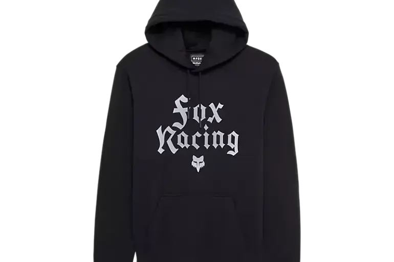 Fox Racing New Age Pullover Hoodie in Schwarz mit weißer Schrift auf der Vorderseite