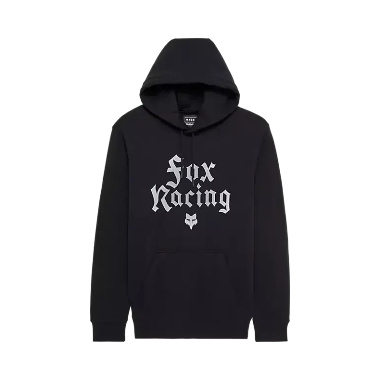 Fox Racing New Age Pullover Hoodie in Schwarz mit weißer Schrift auf der Vorderseite