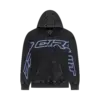 Pro Circuit Hoodie in Schwarz mit blauer Grafik und Oversized-Passform