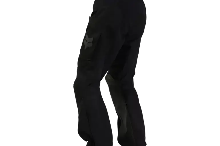 Schwarze Ranger EX Off-Road Hose mit robusten Materialien und Fox-Logo, seitliche Ansicht.