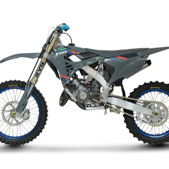 TM MX 125 ES 2T 2026 Motocross-Motorrad in Seitenansicht