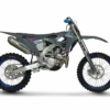 TM MX 250 ES Fi 4T 2026 Motocross-Motorrad Seitenansicht mit Aluminium-Deltabox-Rahmen und sportlichem Offroad-Setup