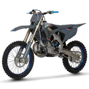 TM MX 300 ES FI 2T Motocross-Motorrad mit Alurahmen und Einspritzung, Seitenansicht