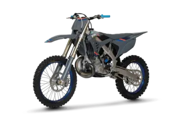TM MX 300 ES FI 2T Motocross-Motorrad mit Alurahmen und Einspritzung, Seitenansicht