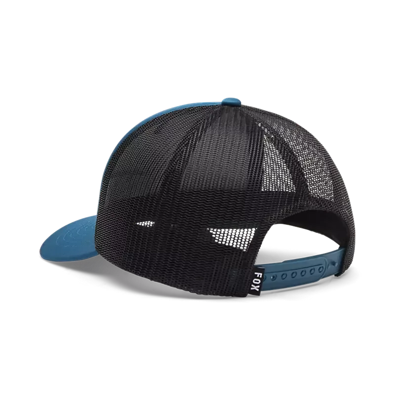 Rückseite einer Trucker-Kappe Boundary Damen mit schwarzem Mesh und verstellbarem Snapback-Verschluss.