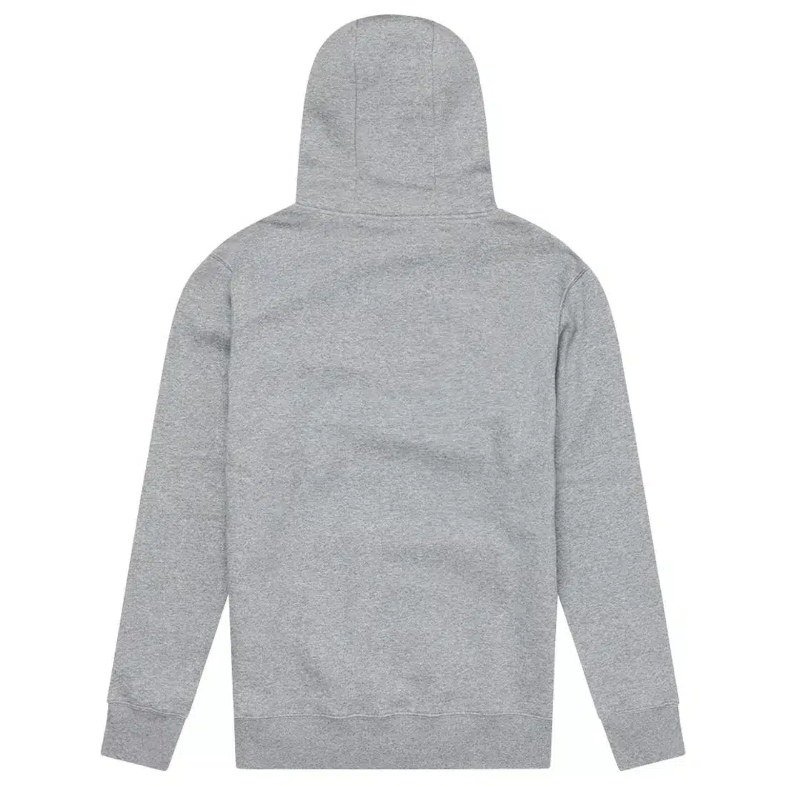 Rückansicht eines grauen Zip Up Hoodie Signature Grey Heather.
