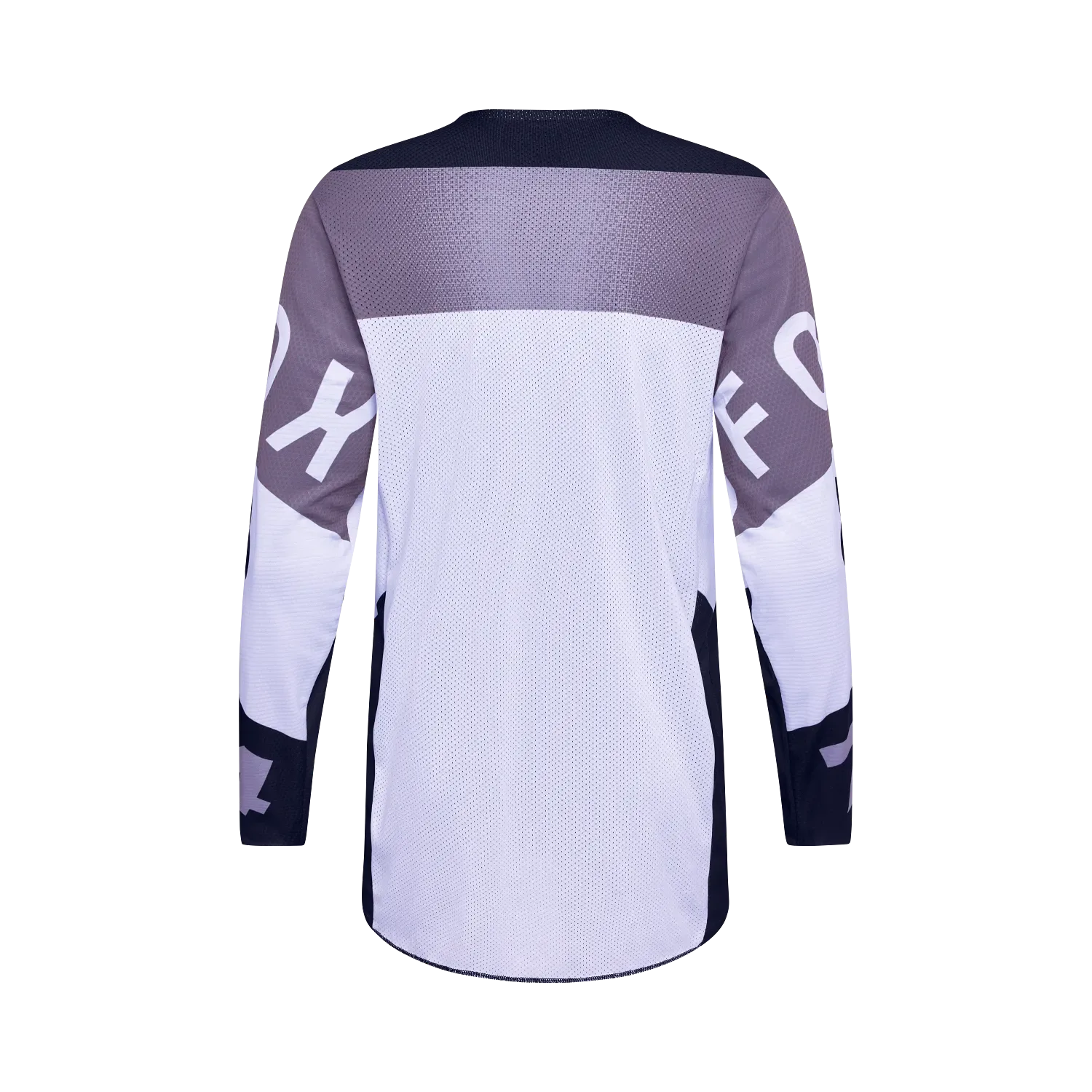 Motocross Trikot Fox 360 Tine, Rückseite, mit Mesh-Einsätzen und verstärkten Bereichen.