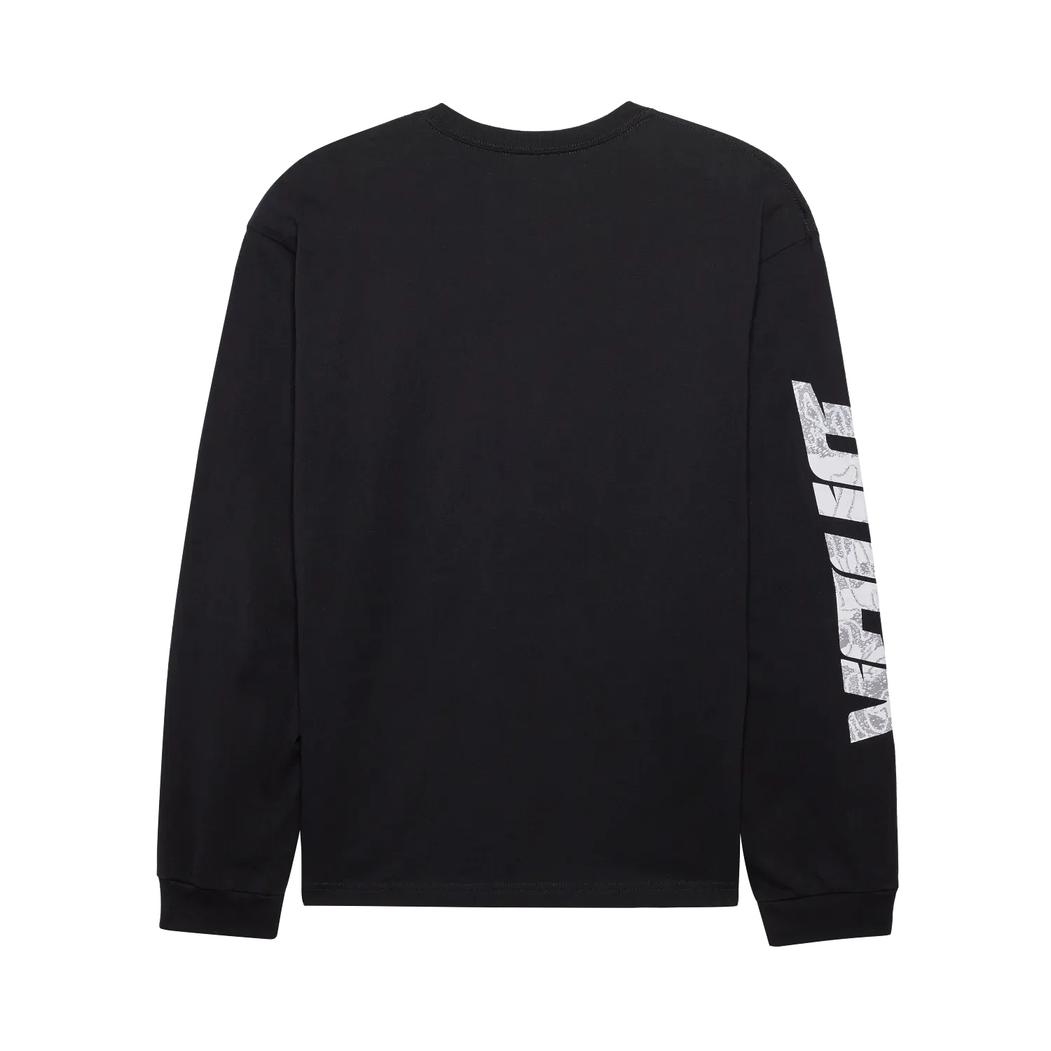 DNGR Oversized Longsleeve in Schwarz mit weißem Aufdruck am Ärmel, Rückseite abgebildet.