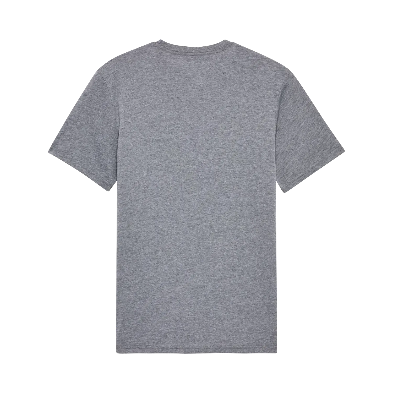 Rückansicht des grauen Fox Glyph Tech Tee ohne Frontlogo.
