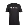 Schwarzes Fox Racing Premium-T-Shirt Absolute mit weißem Logo und Schriftzug auf der Brust.