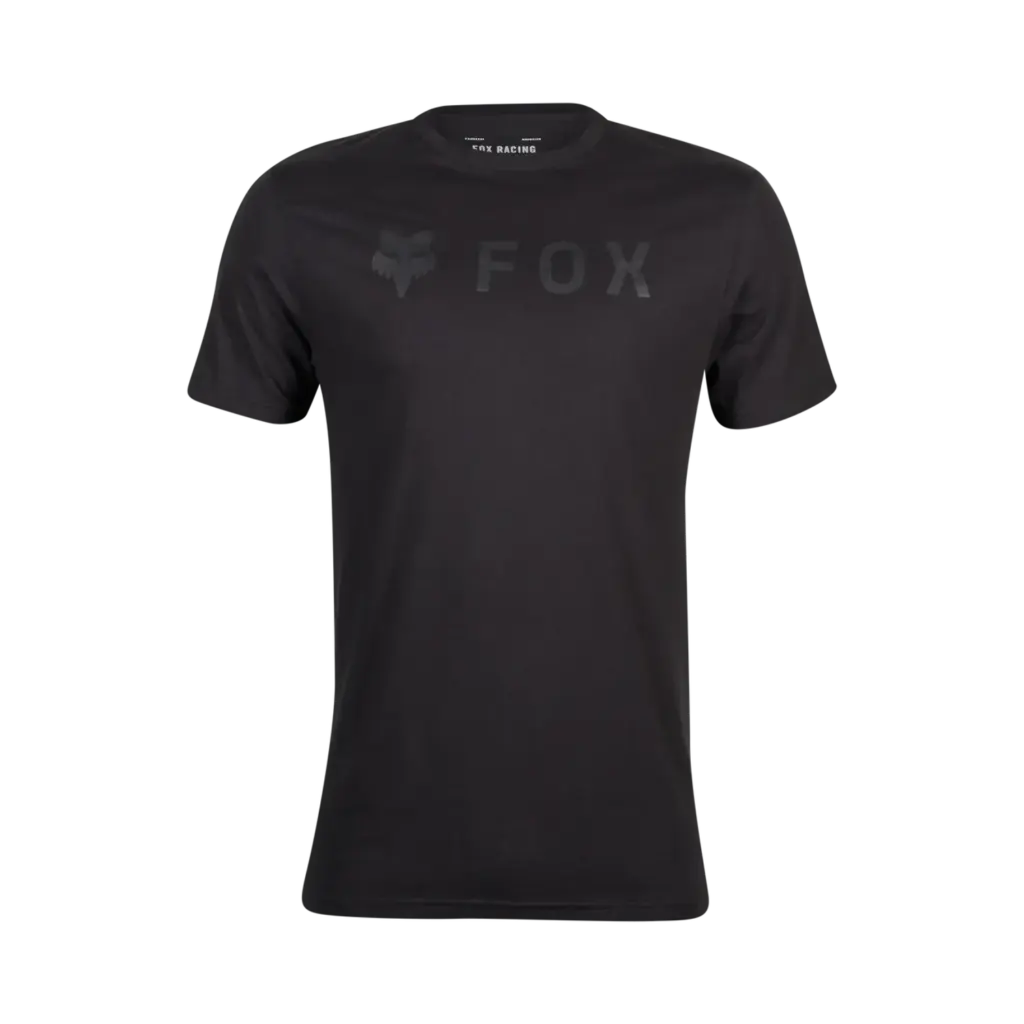 Schwarzes Fox Premium-T-Shirt Absolute mit dezentem Logo vorne, auf neutralem Hintergrund.