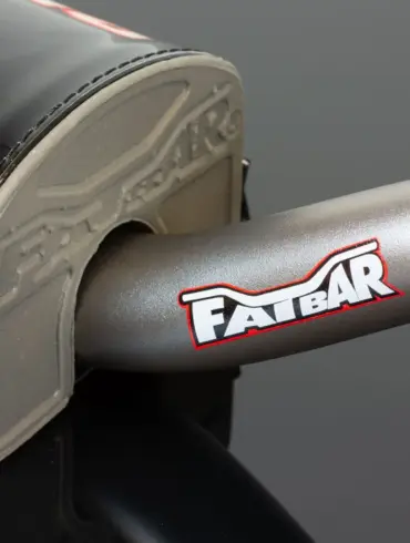 Renthal Fatbar Lenker mit Schaum-Polster, Detailansicht in Tanium-Farbe