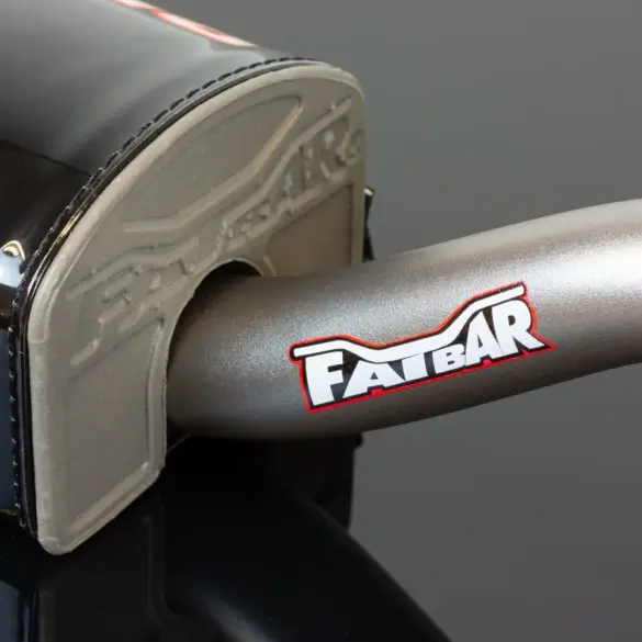 Renthal Fatbar Lenker mit Schaum-Polster, Detailansicht in Tanium-Farbe