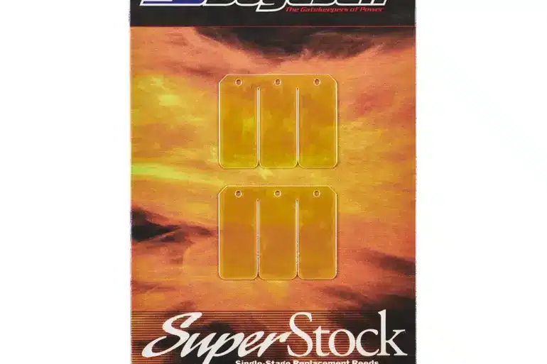 Boyesen Superstock Reed Fiber Moto Tass VF3 Ersatz-Membranen in der Herstellerverpackung, geeignet für 2-Takt-Motorradmotoren.
