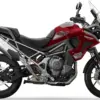 Triumph Tiger 1200 GT Pro in Rot von der Seite fotografiert