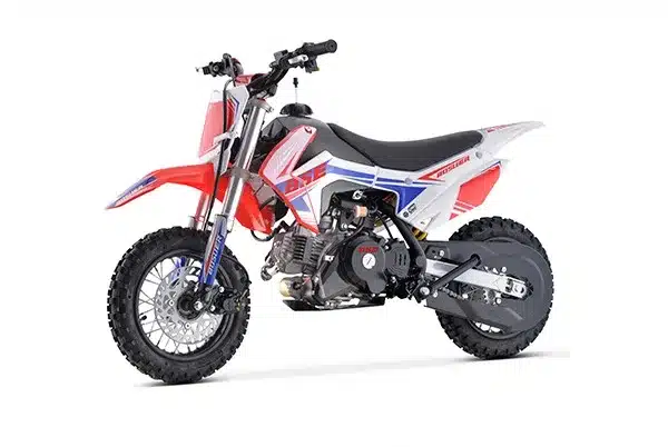 Bosuer PH01A 60cc Kinder-Crossbike in Seitenansicht mit 10-Zoll-Rädern