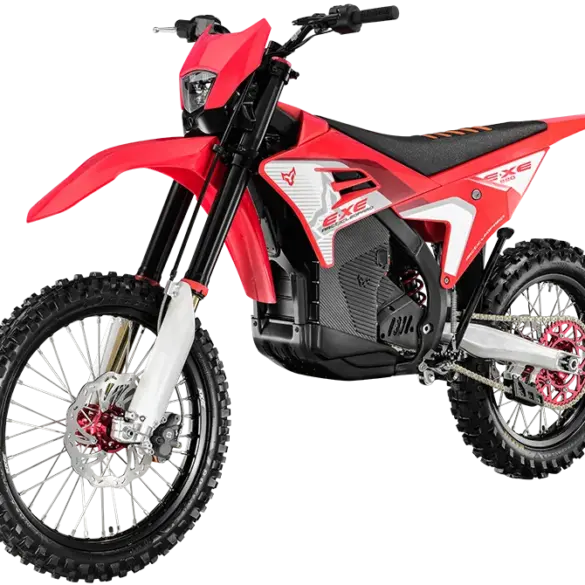 Elektro-Enduro Motorrad Cheetah E-XE880 in seitlicher Ansicht