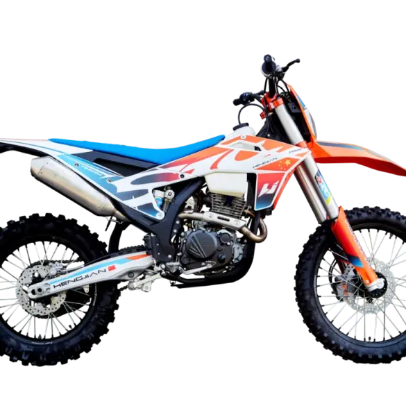 Hengjian S8-YB300H Enduro-Motorrad in voller Seitenansicht vor neutralem Hintergrund