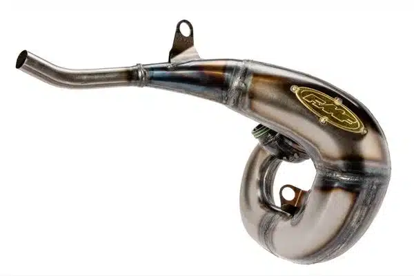 FMF Factory Fatty Auspuffkrümmer für Zweitakt-Enduro und Motocross-Maschinen, konisch geformt und hochwertig verarbeitet.