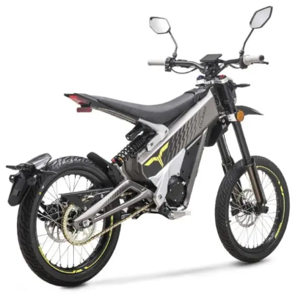 Elektrische Leichtenduro Talaria X3 L1E Road Legal, Seitenansicht im Studio