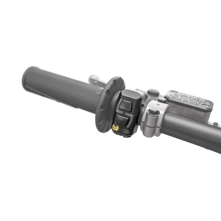 Gasgriff mit Quickshifter-Bedieneinheit am Lenker der Husqvarna FC 350 2027