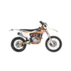 Seitliche Ansicht der Kayo K6, einem 250er Offroad-Motorrad mit modernem Design.