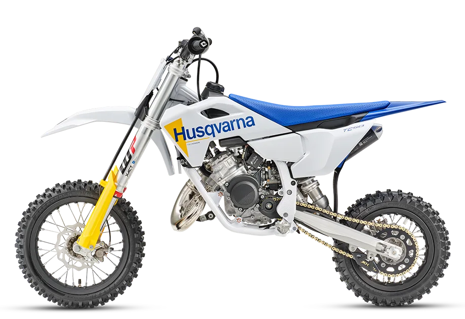 Husqvarna TC 50 2027 Kinder-Motocross-Bike in Seitenansicht