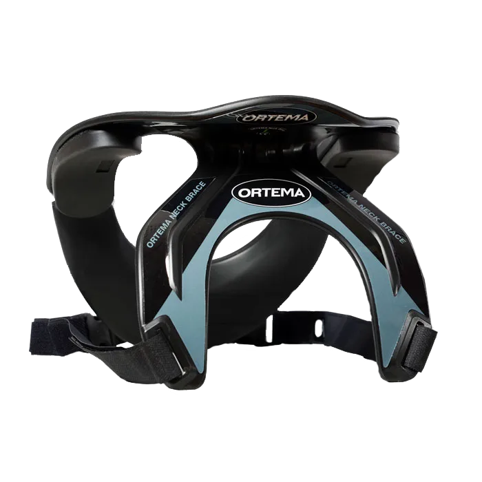 Ortema Neck Brace Nackenschutz in schwarz-blauer Ausführung für Geländesport