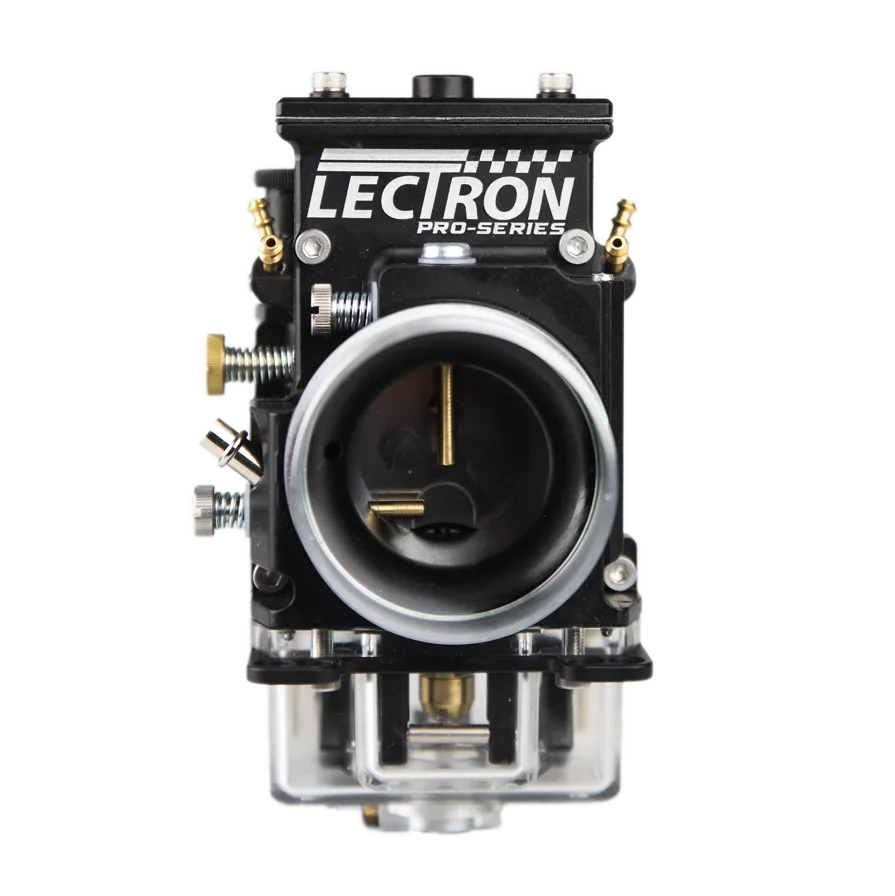 Frontalansicht des Lectron PRO-SERIES 4-Takt Vergaser-Kits mit Xcelerator-Metering-Rod