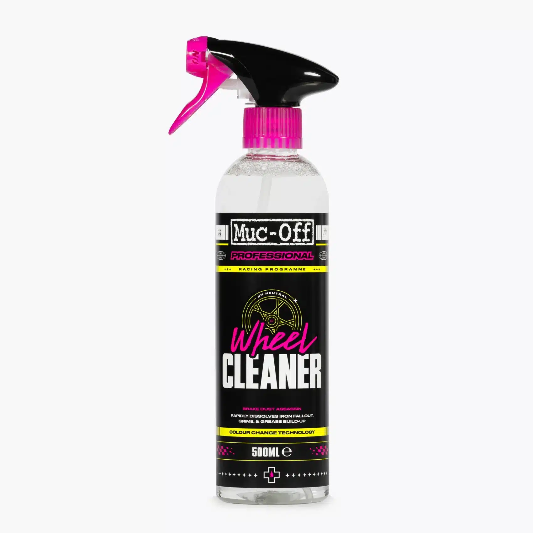 Muc-Off Wheel Cleaner Sprühflasche mit 500 ml Felgenreiniger für Motorräder