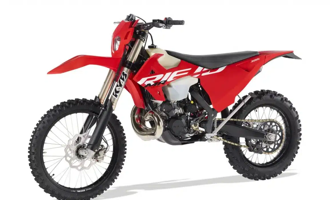 Rieju MR Racing 300 i 2026 Enduro-Motorrad in Seitenansicht