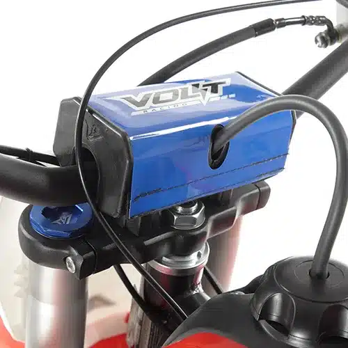 Lenker und Gabel der RXF Freeride 150 mit Volt V-One-Polster